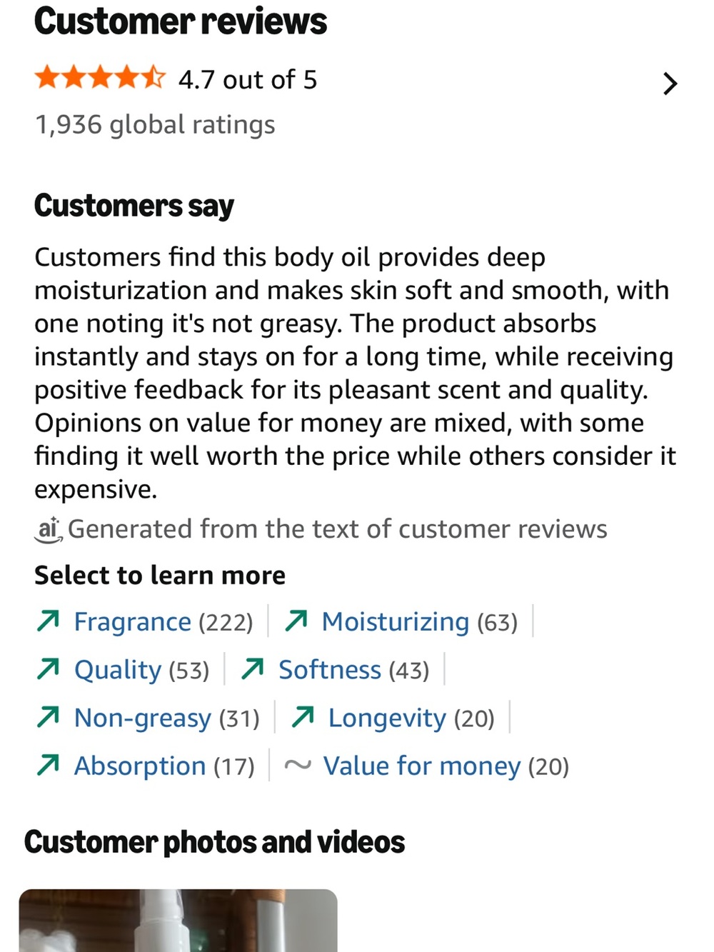 Inis Replenishing Body Oil – White/Clear Nourishing Moisturizer - Picture 5 of 6